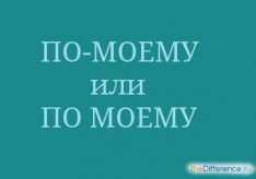 По моему или по-моему – как правильно?