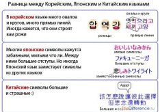 Разница между японским и китайским языком