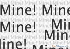 Разница между my и mine
